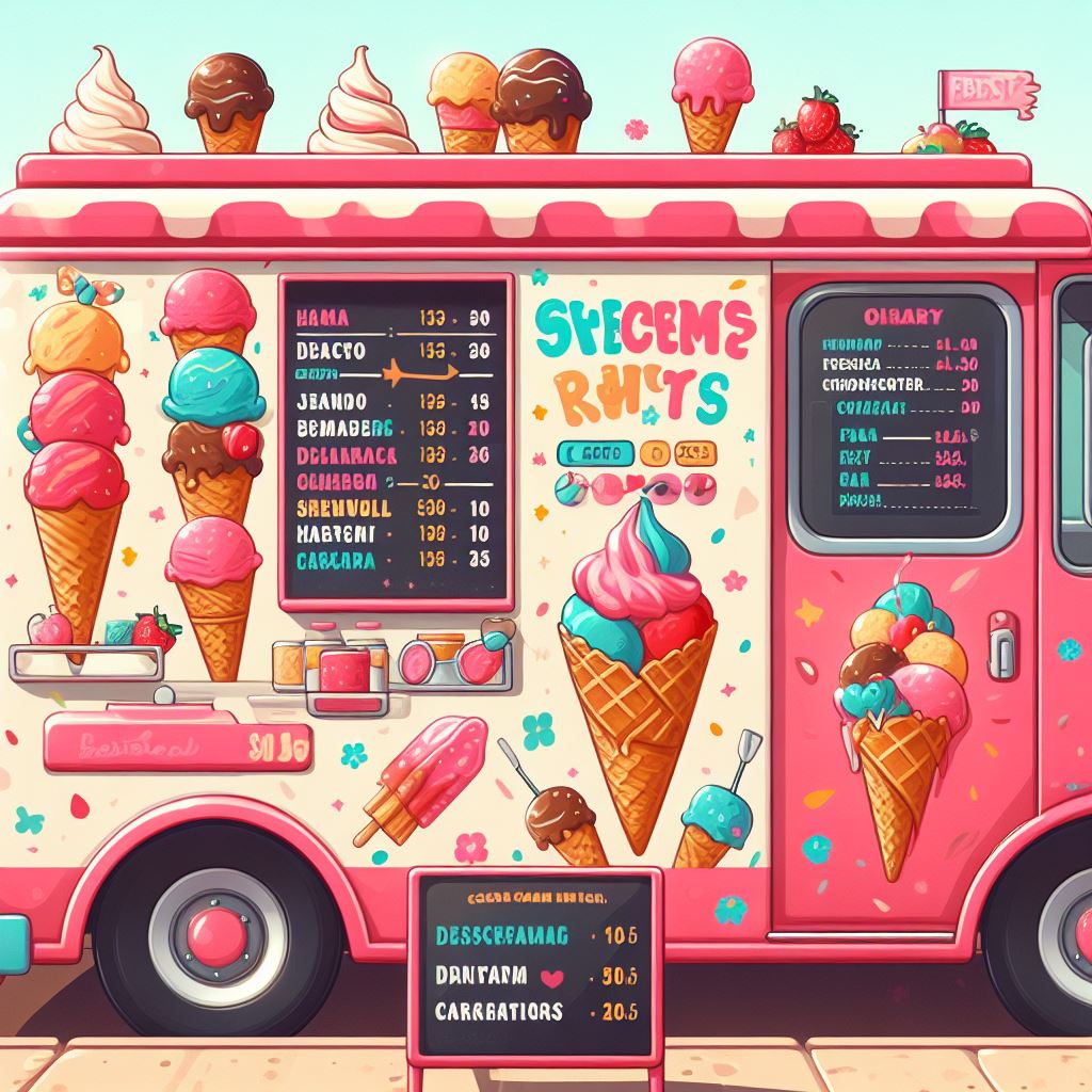 Indulge in Deliciousness: The Ice Cream Truck Menu Unveiled